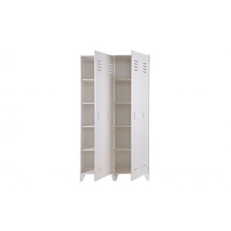 WHITE LOFT CABINET 2DR - CABINETS, SHELVES